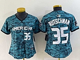 Women's Baltimore Orioles #35 Adley Rutschman Teal 2023 All Star Cool Base Stitched Baseball Jersey