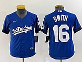 Women's Los Angeles Dodgers #16 Will Smith Blue Stitched Cool Base Nike Jersey,baseball caps,new era cap wholesale,wholesale hats