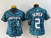 Women's Texas Rangers #2 Marcus Semien Number Teal 2023 All Star Stitched Baseball Jersey,baseball caps,new era cap wholesale,wholesale hats