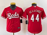 Youth Cincinnati Reds #44 Elly De La Cruz Red Cool Base Stitched Baseball Jersey2,baseball caps,new era cap wholesale,wholesale hats
