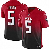 Men & Women & Youth Atlanta Falcons #5 Drake London Red Black 2023 F.U.S.E. Vapor Untouchable Limited Stitched Jersey,baseball caps,new era cap wholesale,wholesale hats