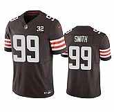 Men & Women & Youth Cleveland Browns #99 Za'Darius Smith Brown 2023 F.U.S.E. With Jim Brown Memorial Patch Vapor Untouchable Limited Stitched Jersey,baseball caps,new era cap wholesale,wholesale hats