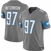 Men & Women & Youth Detroit Lions #97 Aidan Hutchinson Grey 2023 F.U.S.E. Vapor Untouchable Limited Stitched Jersey,baseball caps,new era cap wholesale,wholesale hats