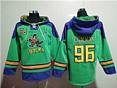 Men's Anaheim Ducks #96 Charlie Conway Green Ageless Must-Have Lace-Up Pullover Hoodie,baseball caps,new era cap wholesale,wholesale hats