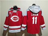 Men's Cincinnati Reds #11 Barry Larkin Red Ageless Must-Have Lace-Up Pullover Hoodie,baseball caps,new era cap wholesale,wholesale hats