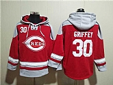 Men's Cincinnati Reds #30 Ken Griffey Jr. Red Ageless Must-Have Lace-Up Pullover Hoodie