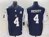 Men's Dallas Cowboys #4 Dak Prescott Navy 2023 F.U.S.E. With 1960 Patch Vapor Limited Stitched Jersey,baseball caps,new era cap wholesale,wholesale hats