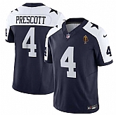 Men's Dallas Cowboys #4 Dak Prescott Navy 2023 F.U.S.E. With Walter Payton Patch Thanksgiving Limited Stitched Jersey Dzhi,baseball caps,new era cap wholesale,wholesale hats