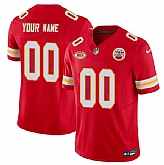 Men's Kansas City Chiefs Active Player Custom Red 2023 F.U.S.E. With NKH Patch Vapor Untouchable Limited Football Stitched Jersey