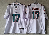 Men's Miami Dolphins #17 Jaylen Waddle White 2023 FUSE Vapor Limited Throwback Stitched Jersey,baseball caps,new era cap wholesale,wholesale hats