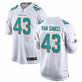 Men's Miami Dolphins #43 Andrew Van Ginkel White Stitched Jersey Dzhi,baseball caps,new era cap wholesale,wholesale hats