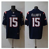 Men's New England Patriots #15 Ezekiel Elliott Navy Vapor Untouchable Stitched Jersey,baseball caps,new era cap wholesale,wholesale hats