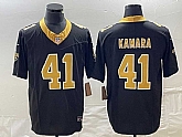 Men's New Orleans Saints #41 Alvin Kamara Black 2023 F.U.S.E. Vapor Untouchable Limited Stitched Jersey,baseball caps,new era cap wholesale,wholesale hats