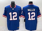 Men's New York Giants #12 Darren Waller Blue 2023 FUSE Classic Vapor Limited Jersey,baseball caps,new era cap wholesale,wholesale hats