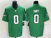 Men's Philadelphia Eagles #0  Swift Green 2023 F.U.S.E. Vapor Untouchable Stitched Jersey