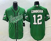 Men's Philadelphia Eagles #12 Randall Cunningham Green Cool Base Stitched Baseball Jersey,baseball caps,new era cap wholesale,wholesale hats