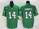 Men's Philadelphia Eagles #14 Kenneth Gainwell Green 2023 F.U.S.E. With C Patch Vapor Untouchable Stitched Jersey,baseball caps,new era cap wholesale,wholesale hats
