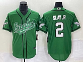 Men's Philadelphia Eagles #2 Darius Slay JR Green Cool Base Stitched Baseball Jersey,baseball caps,new era cap wholesale,wholesale hats