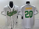 Men's Philadelphia Eagles #20 Brian Dawkins White Gold Cool Base Stitched Baseball Jersey,baseball caps,new era cap wholesale,wholesale hats