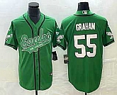 Men's Philadelphia Eagles #55 Brandon Graham Green Cool Base Stitched Baseball Jersey,baseball caps,new era cap wholesale,wholesale hats