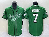 Men's Philadelphia Eagles #7 Haason Reddick Green Cool Base Stitched Baseball Jersey,baseball caps,new era cap wholesale,wholesale hats