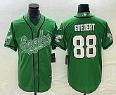Men's Philadelphia Eagles #88 Dallas Goedert Green Cool Base Stitched Baseball Jersey,baseball caps,new era cap wholesale,wholesale hats