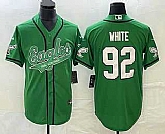 Men's Philadelphia Eagles #92 Reggie White Green Cool Base Stitched Baseball Jersey,baseball caps,new era cap wholesale,wholesale hats