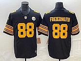 Men's Pittsburgh Steelers #88 Pat Freiermuth Black Yellow 2023 FUSE Color Rush Stitched Nike Limited Jersey,baseball caps,new era cap wholesale,wholesale hats