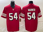 Men's San Francisco 49ers #54 Fred Warner Red 2023 FUSE Color Rush Vapor Untouchable Limited Jersey