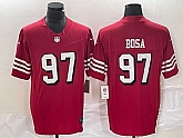 Men's San Francisco 49ers #97 Nick Bosa New Red 2023 F.U.S.E. Vapor Untouchable Limited Stitched Jersey