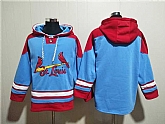 Men's St.Louis Cardinals Blank Blue Ageless Must-Have Lace-Up Pullover Hoodie,baseball caps,new era cap wholesale,wholesale hats