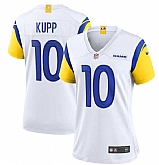 Women's Los Angeles Rams #10 Cooper Kupp White Vapor Untouchable Limited Stitched Jersey(Run Small) Dzhi