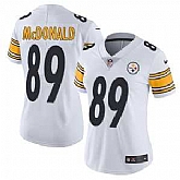 Women's Nike Pittsburgh Steelers #89 Vance McDonald White Vapor Untouchable Limited Player NFL Jersey Dzhi