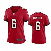 Women's Tampa Bay Buccanee #6 Baker Mayfield Red Stitched Game Jersey(Run Small) Dzhi,baseball caps,new era cap wholesale,wholesale hats