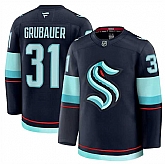 Men's Seattle Kraken #31 Philipp Grubauer Navy 2024-25 Home Stitched Hockey Jersey Dzhi,baseball caps,new era cap wholesale,wholesale hats