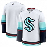 Men's Seattle Kraken Blank White 2024-25 Away Stitched Hockey Jersey Dzhi,baseball caps,new era cap wholesale,wholesale hats