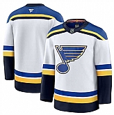 Men's St. Louis Blues Blank White 2024-25 Away Stitched Hockey Jersey Dzhi,baseball caps,new era cap wholesale,wholesale hats