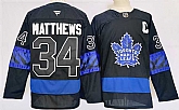 Men's Toronto Maple Leafs #34 Auston Matthews Black 2024-25 Stitched Jersey,baseball caps,new era cap wholesale,wholesale hats