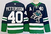 Men's Vancouver Canucks #40 Elias Pettersson Navy 2024 Reverse Retro Stitched Jersey,baseball caps,new era cap wholesale,wholesale hats