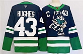 Men's Vancouver Canucks #43 Quinn Hughes Navy 2024 Reverse Retro Stitched Jersey,baseball caps,new era cap wholesale,wholesale hats