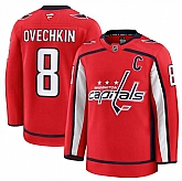 Men's Washington Capitals #8 Alexander Ovechkin Red 2024-25 Home Stitched Hockey Jersey Dzhi,baseball caps,new era cap wholesale,wholesale hats