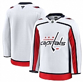 Men's Washington Capitals Blank White 2024-25 Away Stitched Hockey Jersey Dzhi,baseball caps,new era cap wholesale,wholesale hats