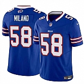 Men & Women & Youth Buffalo Bills #58 Matt Milano Royal 2024 F.U.S.E. Vapor Untouchable Limited Stitched Football Jersey,baseball caps,new era cap wholesale,wholesale hats