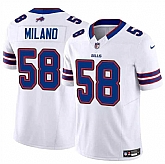 Men & Women & Youth Buffalo Bills #58 Matt Milano White 2024 F.U.S.E. Vapor Untouchable Limited Stitched Football Jersey,baseball caps,new era cap wholesale,wholesale hats