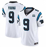 Men & Women & Youth Carolina Panthers #9 Bryce Young White 2024 30th Anniversary Patch F.U.S.E. Vapor Limited Stitched Football Jersey,baseball caps,new era cap wholesale,wholesale hats