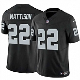 Men & Women & Youth Las Vegas Raiders #22 Alexander Mattison Black 2024 F.U.S.E. Vapor Football Stitched Jersey,baseball caps,new era cap wholesale,wholesale hats