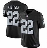 Men & Women & Youth Las Vegas Raiders #22 Alexander Mattison Black 2024 Vapor Football Stitched Jersey,baseball caps,new era cap wholesale,wholesale hats