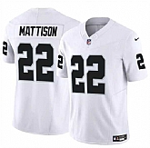 Men & Women & Youth Las Vegas Raiders #22 Alexander Mattison White 2024 F.U.S.E. Vapor Football Stitched Jersey,baseball caps,new era cap wholesale,wholesale hats