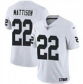 Men & Women & Youth Las Vegas Raiders #22 Alexander Mattison White 2024 Vapor Football Stitched Jersey,baseball caps,new era cap wholesale,wholesale hats