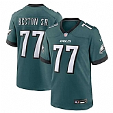 Men & Women & Youth Philadelphia Eagles #77 Mekhi Becton Sr. Midnight Green Nike Game Jersey,baseball caps,new era cap wholesale,wholesale hats